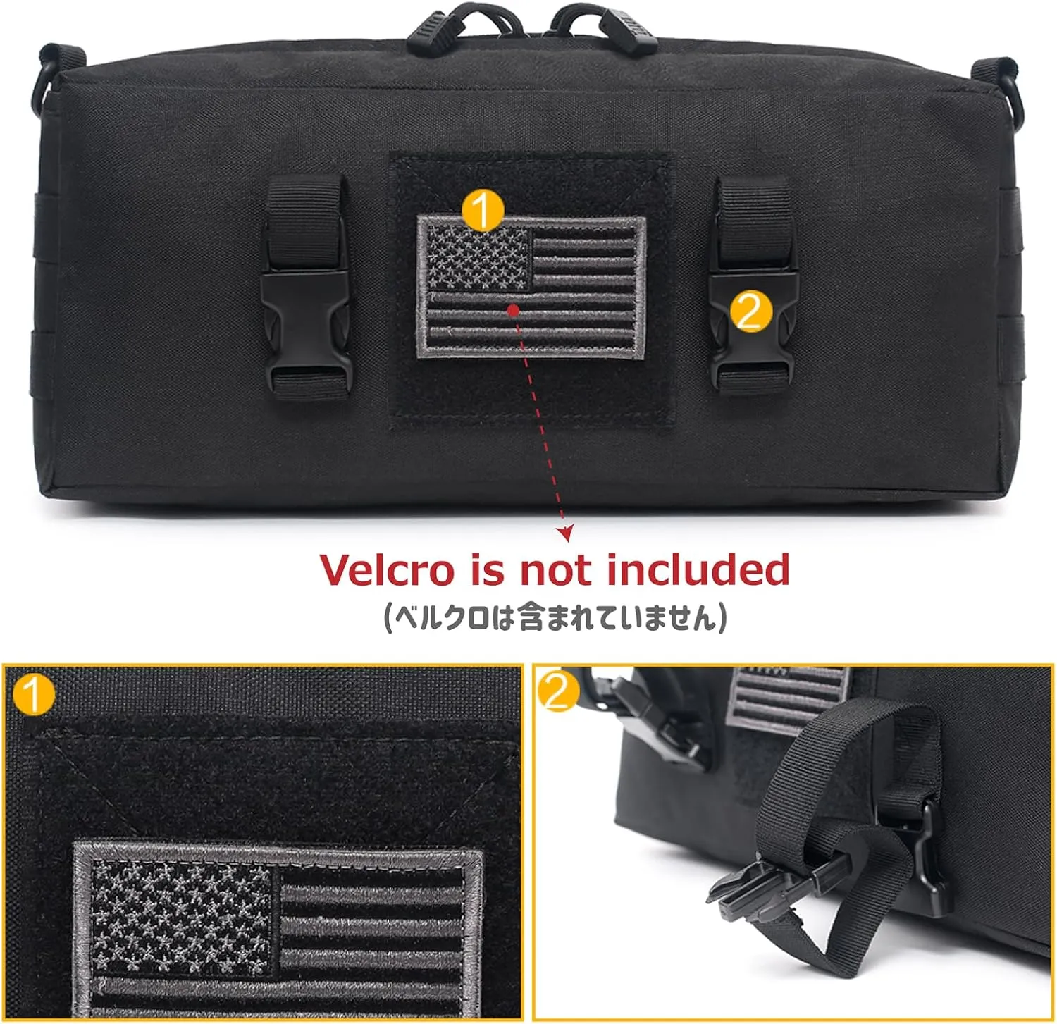Azarxis Tactical Mini Belt Pouches, Multi-Purpose Small Battery Case Compact Utility EDC Card Slot Holder Waist Bags Military Molle Pack Sundries Storage Pack