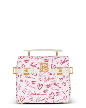 B-Buzz 23 Lipstick Print Canvas Top Handle