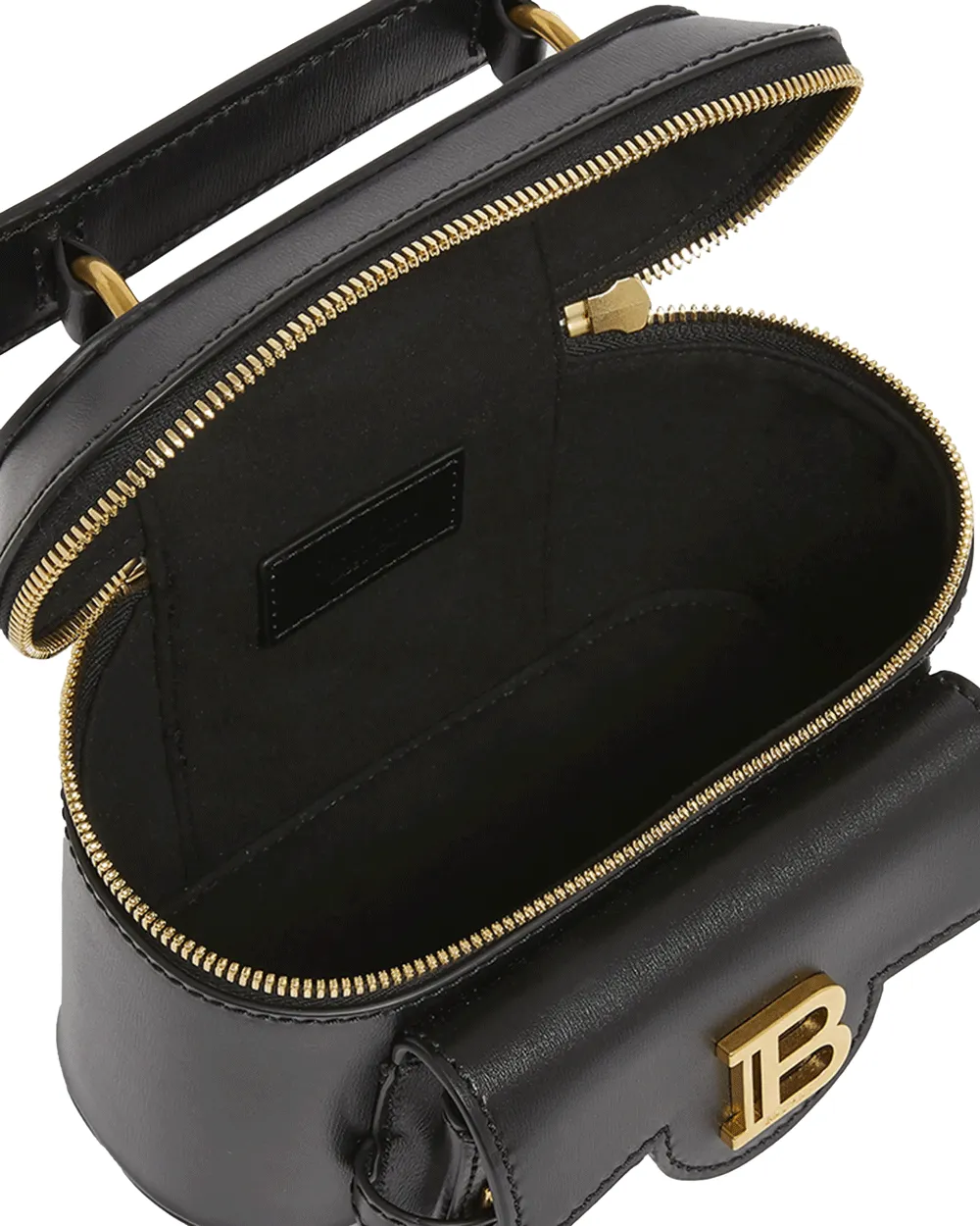 B-Buzz Zip Vanity Top Handle Bag in Noirc