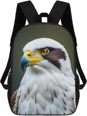 Backpack for Men Women Spear Falcon, White Eagle Laptop Backpack Classical Basic Backpack Casual Daypack