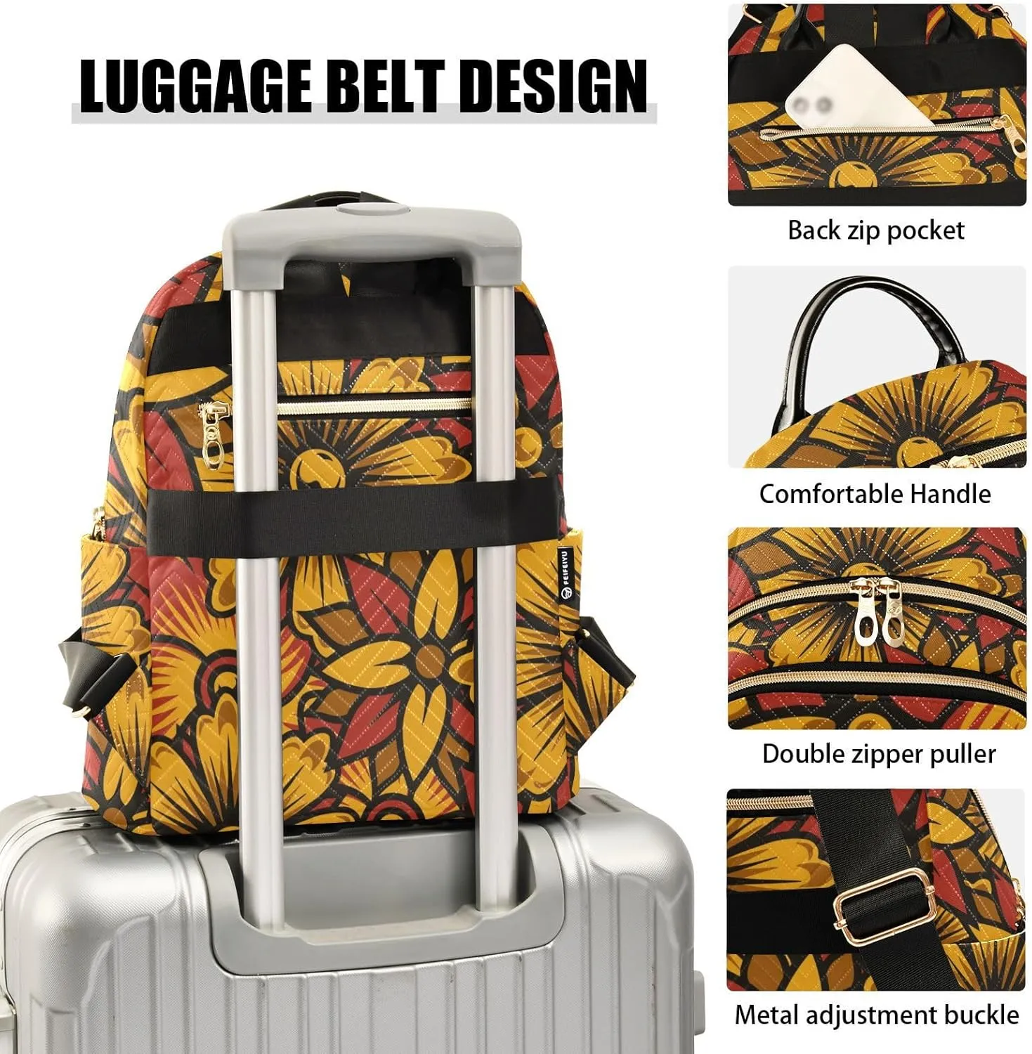 Backpack for Women Light Weight Small Backpack Purses Daily Backpack for Travel Lightweight Daypack for Work Daily Party（Small Pattren 5）