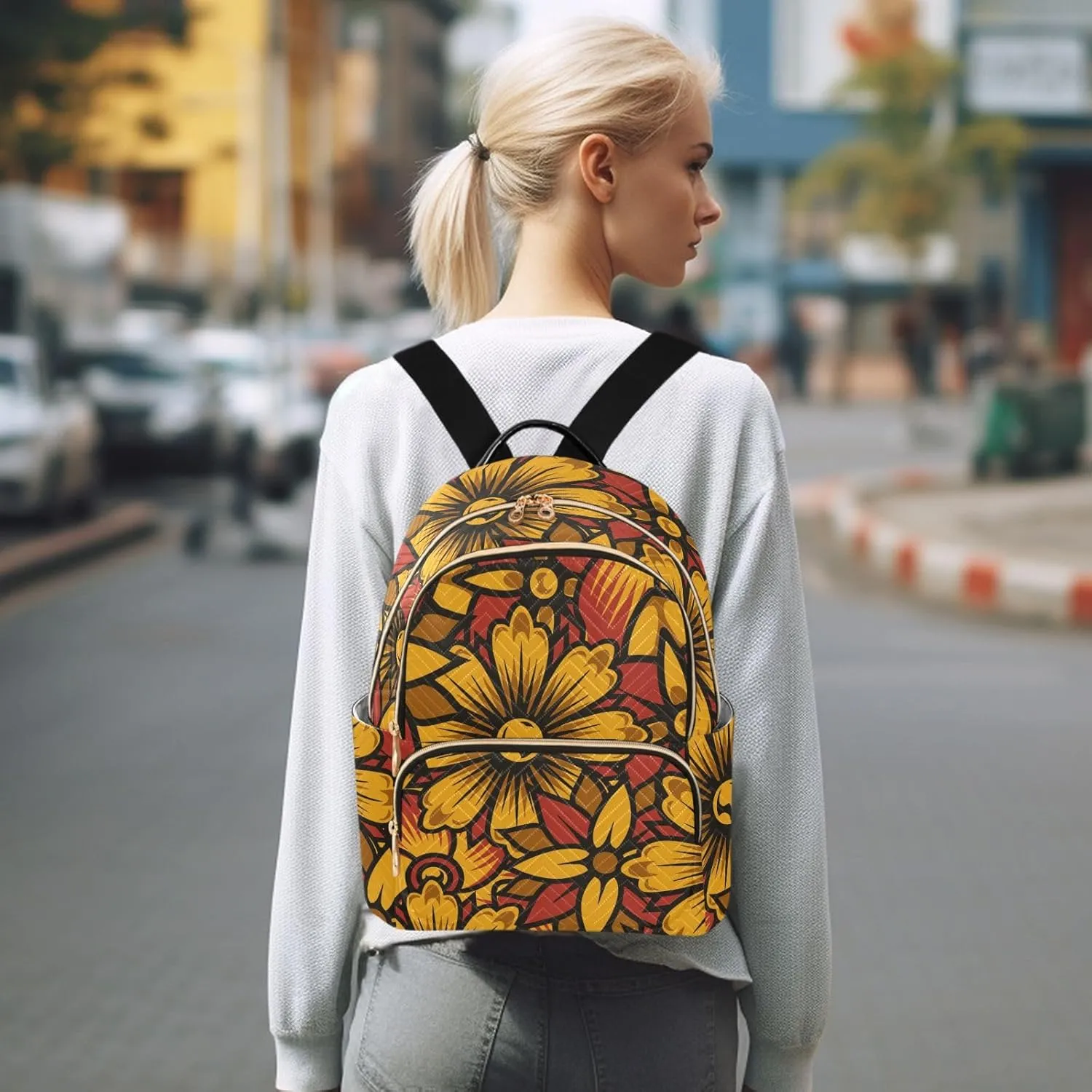 Backpack for Women Light Weight Small Backpack Purses Daily Backpack for Travel Lightweight Daypack for Work Daily Party（Small Pattren 5）