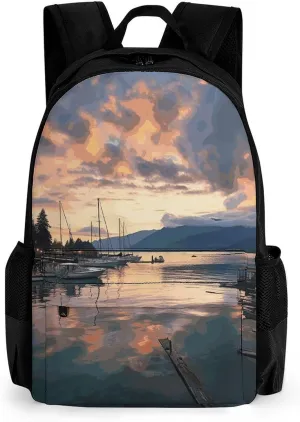 Backpack For Women Men Casual Travel Daypacks Evening in Vancouver Rucksuck For Work Cute Laptop Backpack