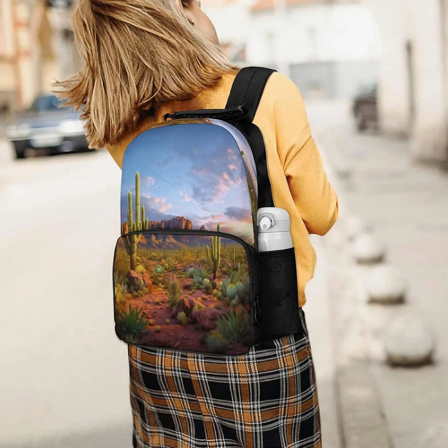 Backpacks Cactus Landscape Travel Bag Business Work Laptop Backpack