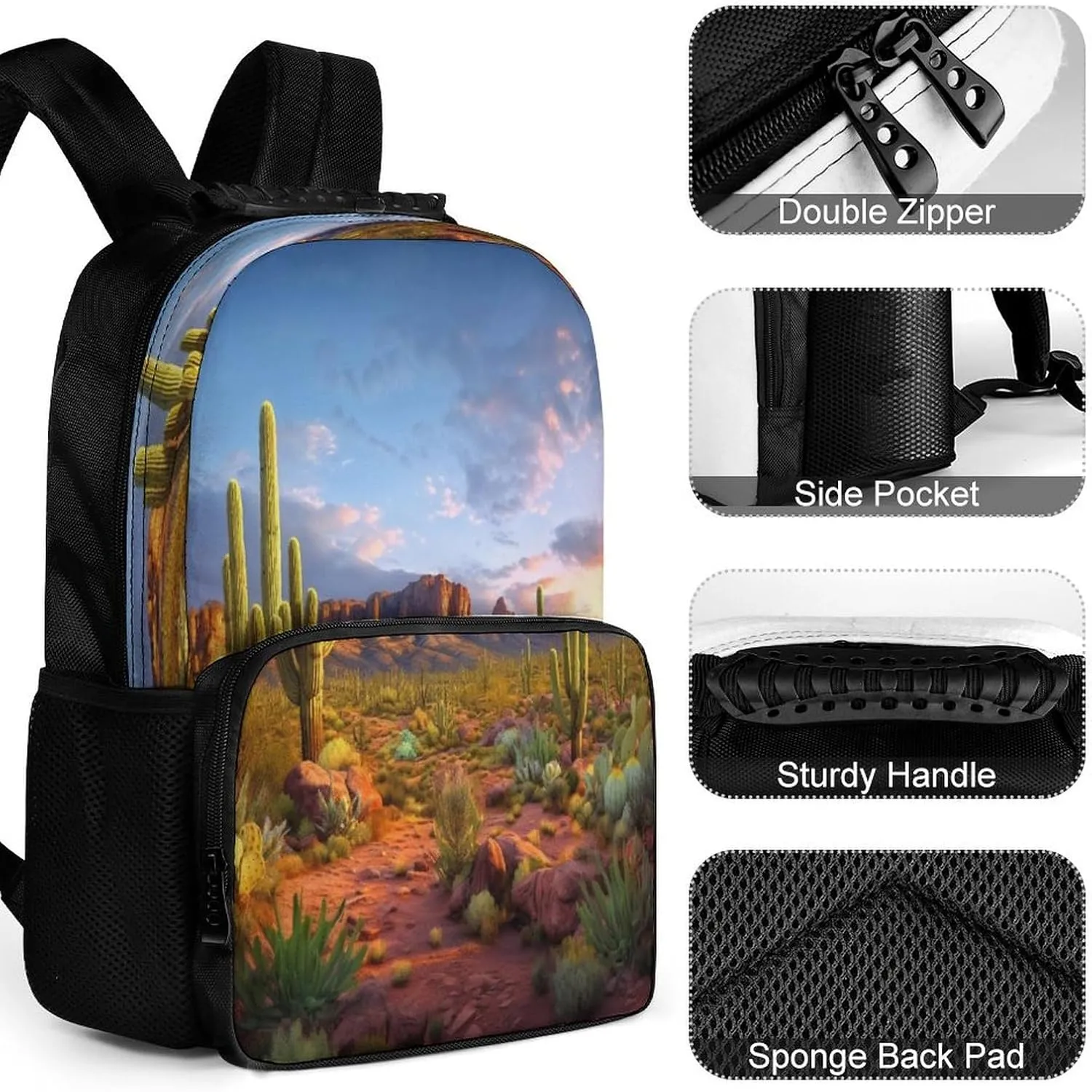 Backpacks Cactus Landscape Travel Bag Business Work Laptop Backpack