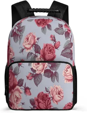 Backpacks Red Roses Floral Travel Bag Business Work Laptop Backpack