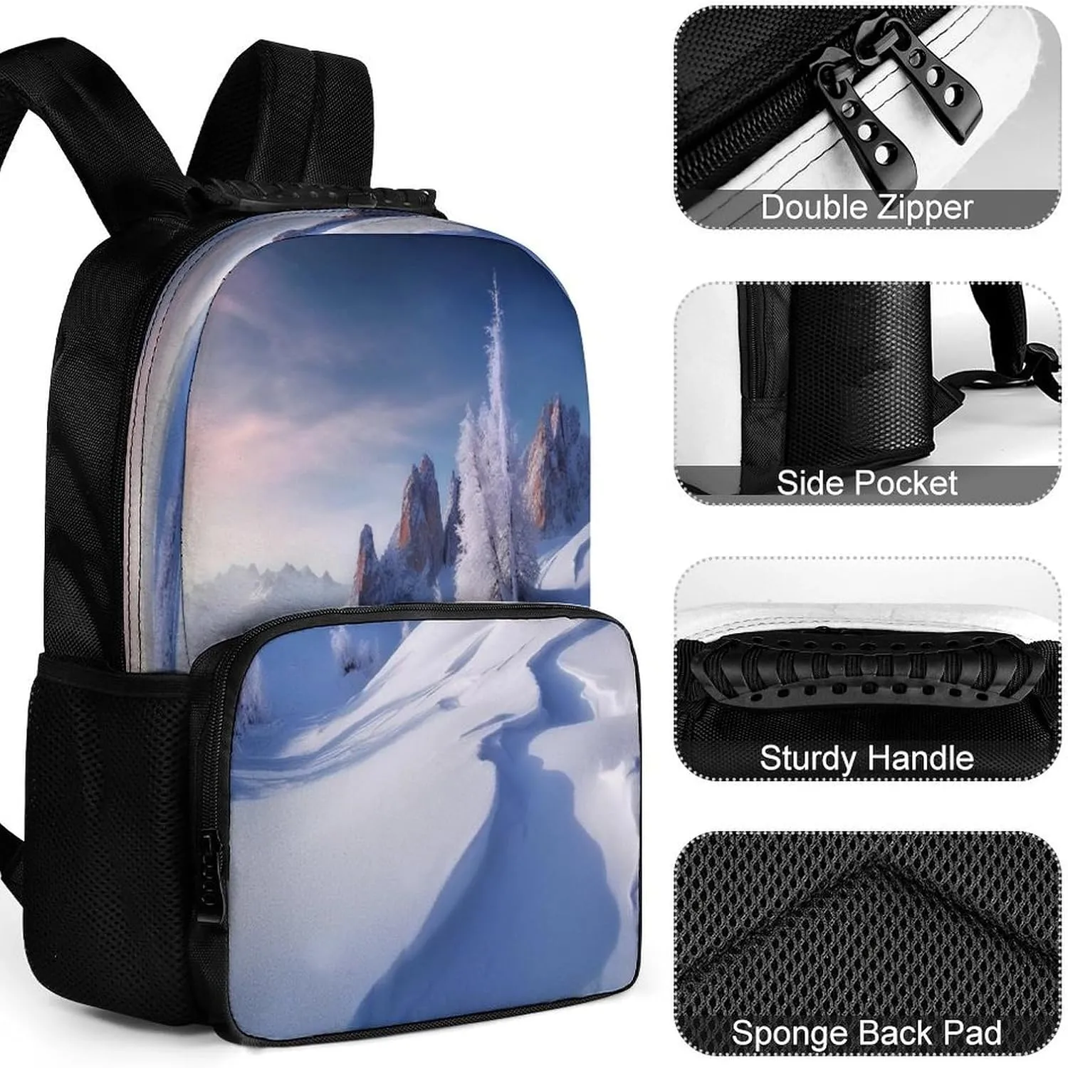 Backpacks Snow Landscape Travel Bag Business Work Laptop Backpack