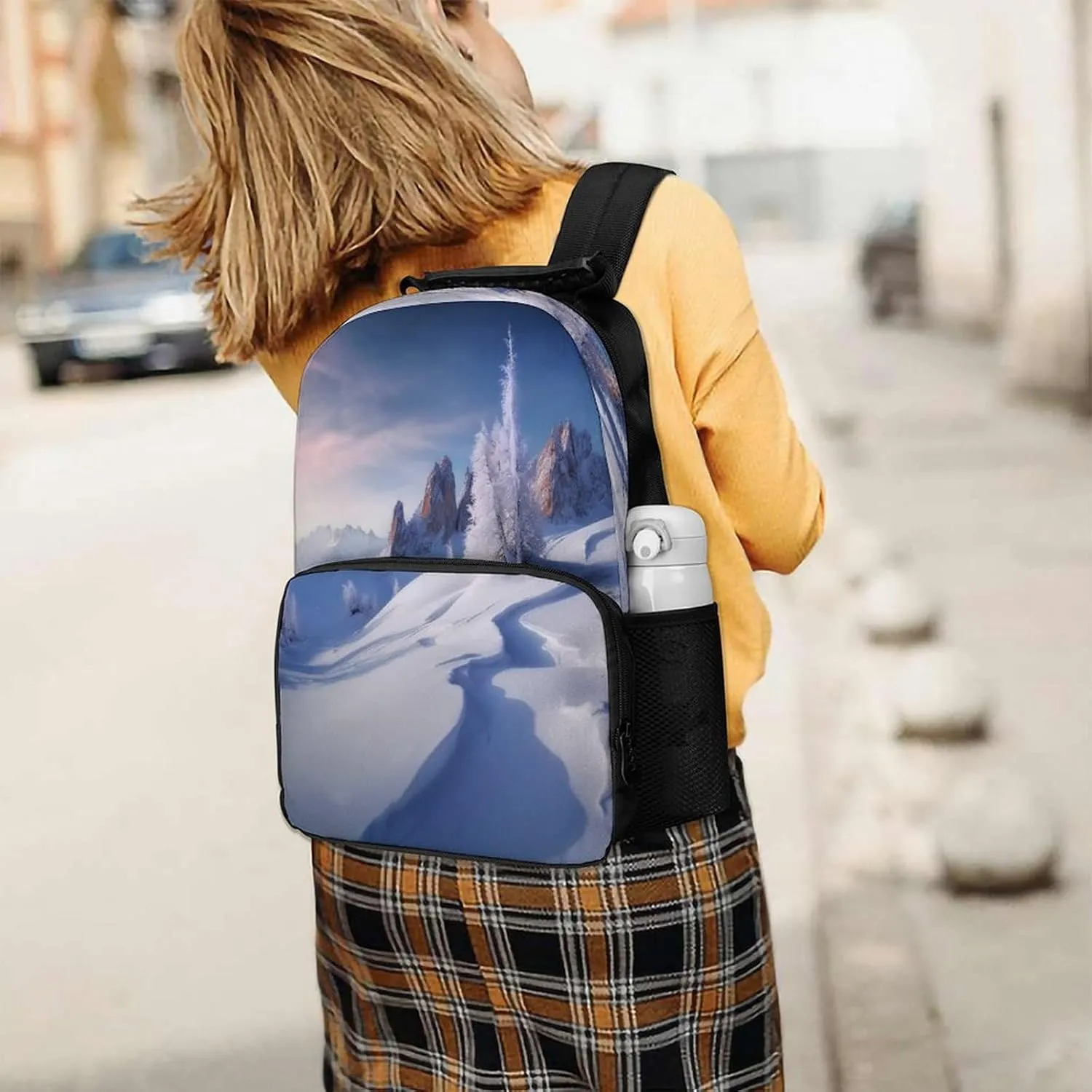 Backpacks Snow Landscape Travel Bag Business Work Laptop Backpack