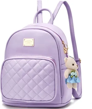 BAG WIZARD Leather Backpack Purse Satchel School Bags Casual Travel Daypacks for Womens
