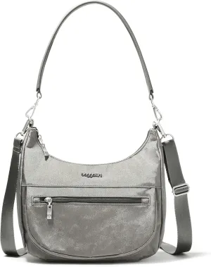 Baggallini Modern Pocket Half Moon 11"x10.5" Shoulder Women W/Replaceable Straps Converts to Crossbody Bag