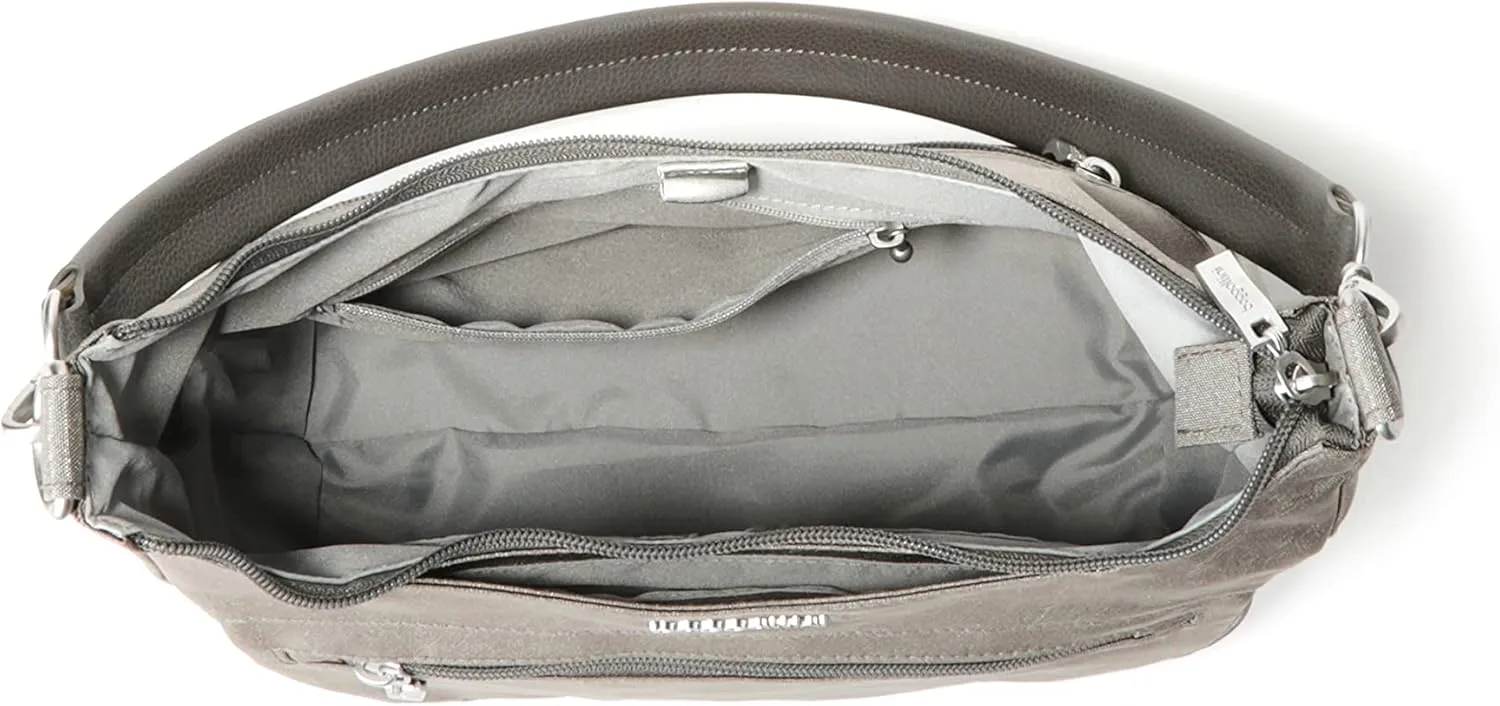 Baggallini Modern Pocket Half Moon 11"x10.5" Shoulder Women W/Replaceable Straps Converts to Crossbody Bag