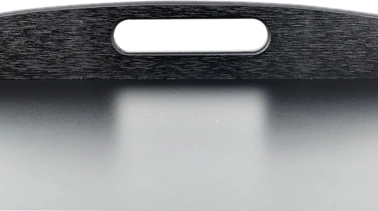 Bam & Boo Black Bamboo Serving Tray Extra Large with Handles for Food, Drinks, Storage, Decor, Vanity, Breakfast, Parties, Weddings, Picnics(23.6” x 15” x 2.35”, Black)