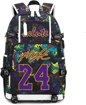 Basketball KB24 Multifunction Backpack Travel Daypack Fans Bag For Men Women