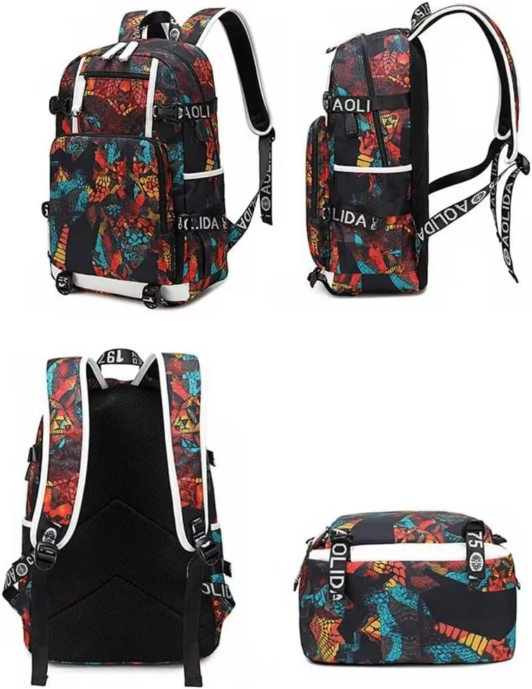 Basketball KB24 Multifunction Backpack Travel Daypack Fans Bag For Men Women