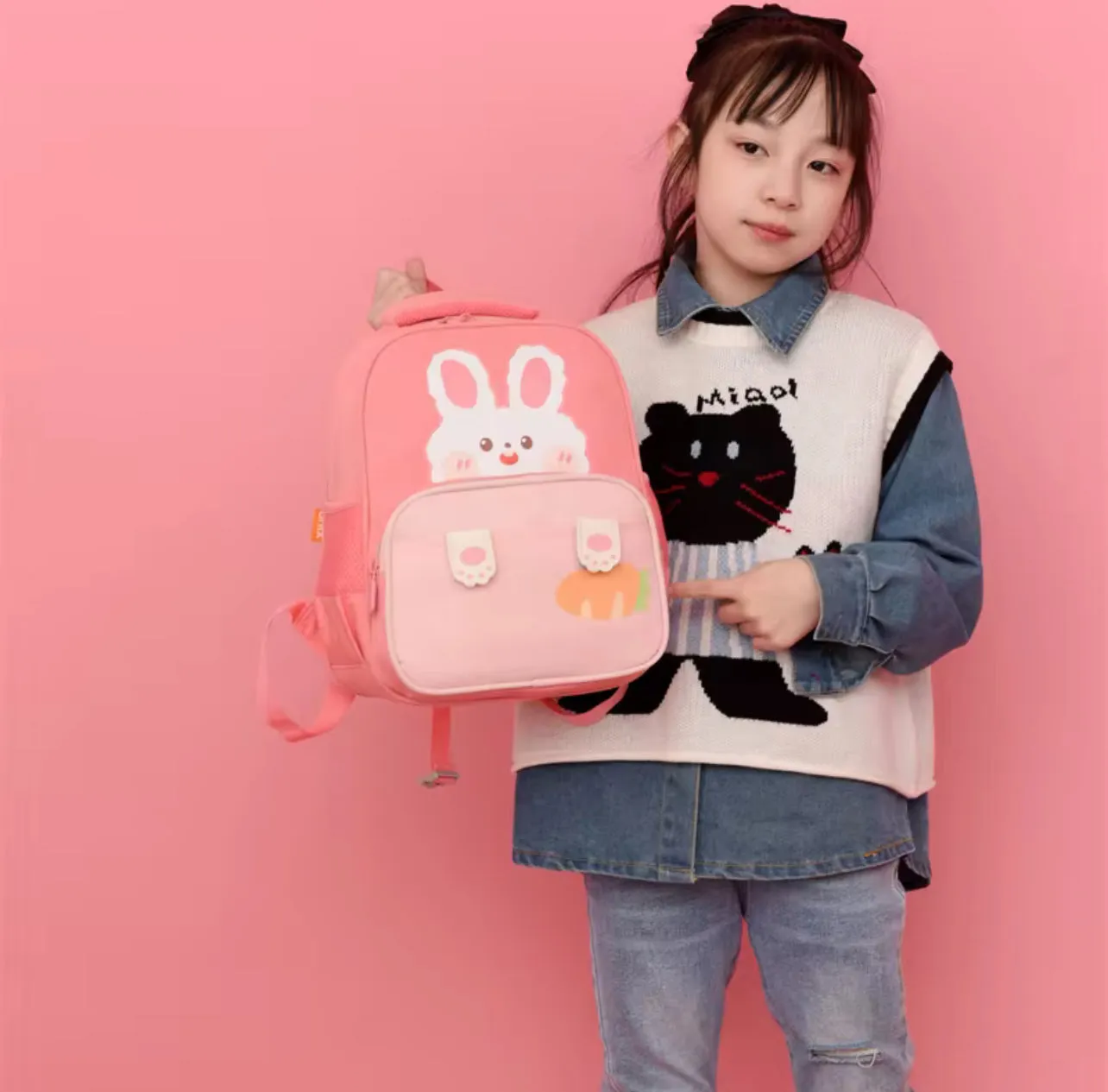 Bear & Bunny - Premium Backpack for Preschool
