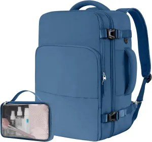 Beraliy Travel Backpack, Carry On Luggage, Personal Item Bag for Airlines, Lightweight Hiking Backpack, Laptop Backpack, College Work Gym Weekender Bag Men Women,Dark Blue