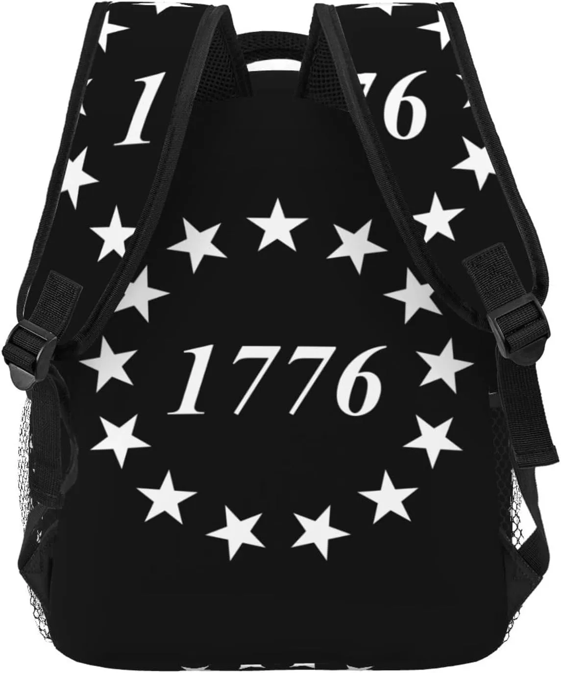 Betsy Ross American Flag 1776 Backpack Casual Laptop Backpack Double Shoulder Bag Lightweight Backpack For Women Men Travel
