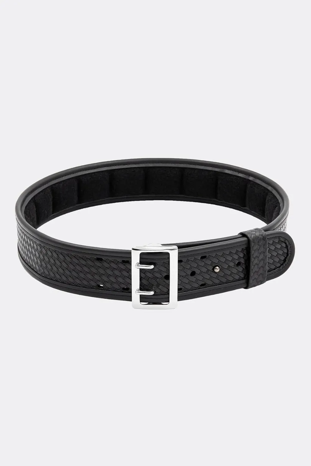 Bianchi 7965 Black Ergotek Sam Browne Belt with Chrome