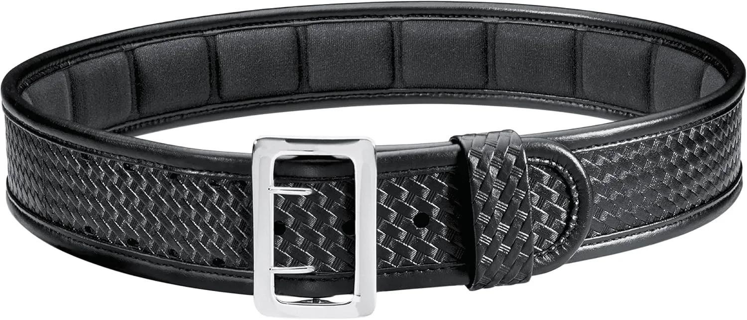 Bianchi 7965 Black Ergotek Sam Browne Belt with Chrome