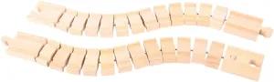 Bigjigs Rail Wooden Crazy Train Track (2 pk) - Compatible with Bigjigs Train Sets and Most Wooden Train Set Brands, Quality Bigjigs Train Accessories
