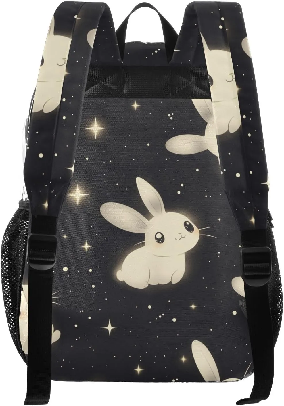 Black Bunny Cartoon Cute Clear Backpack School School Backpack Clear For Teens Transparent Seethrough Heavy Duty Bag