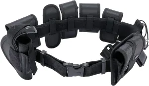 Black Law enforcement modular equipment system police security military tactical duty utility belt