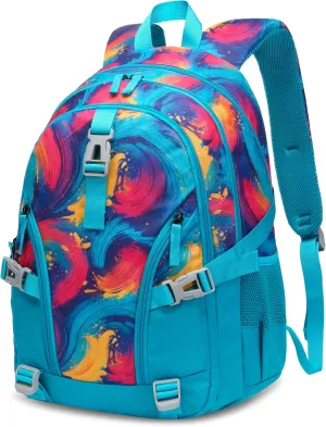 BLUEFAIRY School Backpack for Middle High School for Teens Girls Bookbag XL Teenagers Back to School Book Bag Large Compartment Mochilas para Niñas Adolescentes 18" Teal