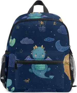 Bolaz Upgraded Backpack for School Teenagers Girls Boys-Dinosaur Hot Air Balloon Pattern,Travel Bag with Chest Buckle and Whistle
