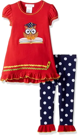 Bonnie Jean Baby Girls Back to School Knit Legging Set