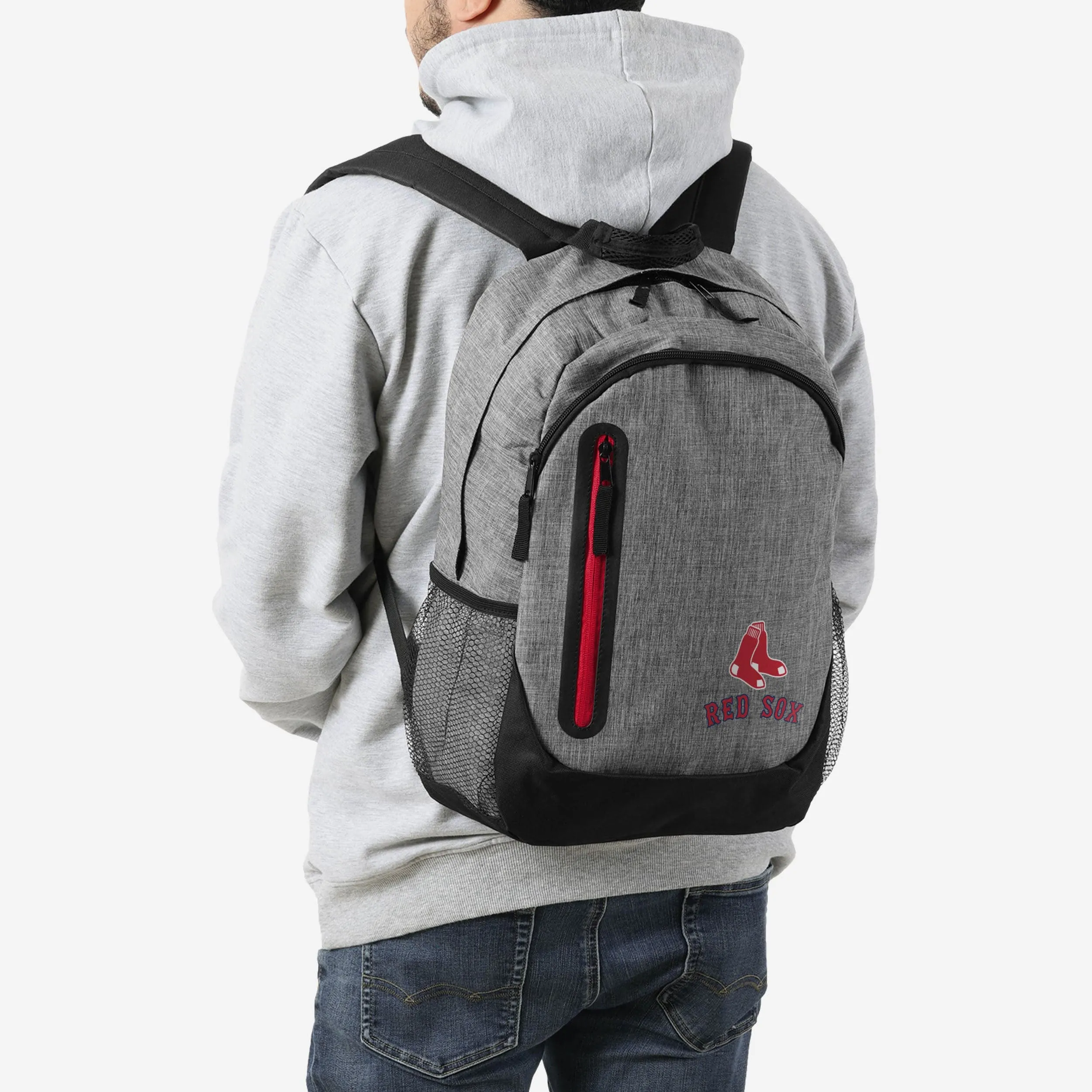 Boston Red Sox Heather Grey Bold Color Backpack