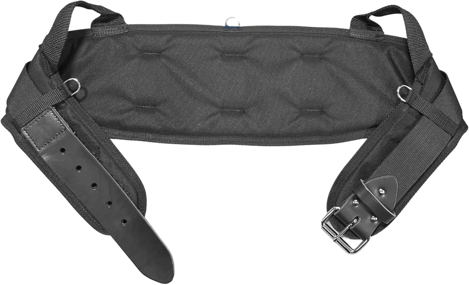 Boulder Bag MAX Comfort Back Support Tool Belt - Black. Metal Buckle with Leather tip, (Small 24-27 Inch Waist) Made in the USA