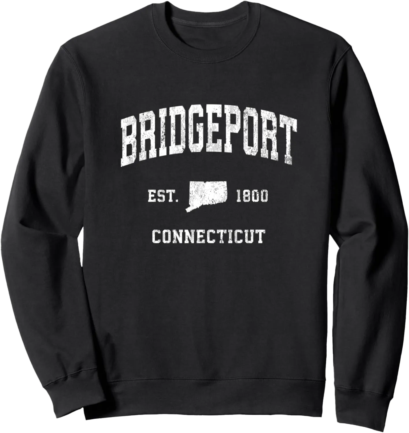 Bridgeport Connecticut CT Vintage Athletic Sports Design Sweatshirt