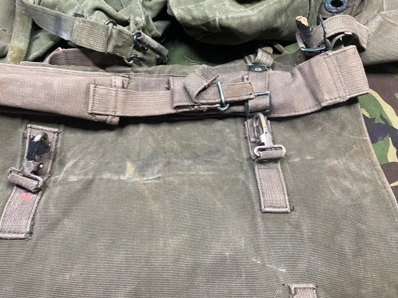 British Army DPM Combat Webbing Equipment Yolk Poncho Carrier 38" Belt & Pouches