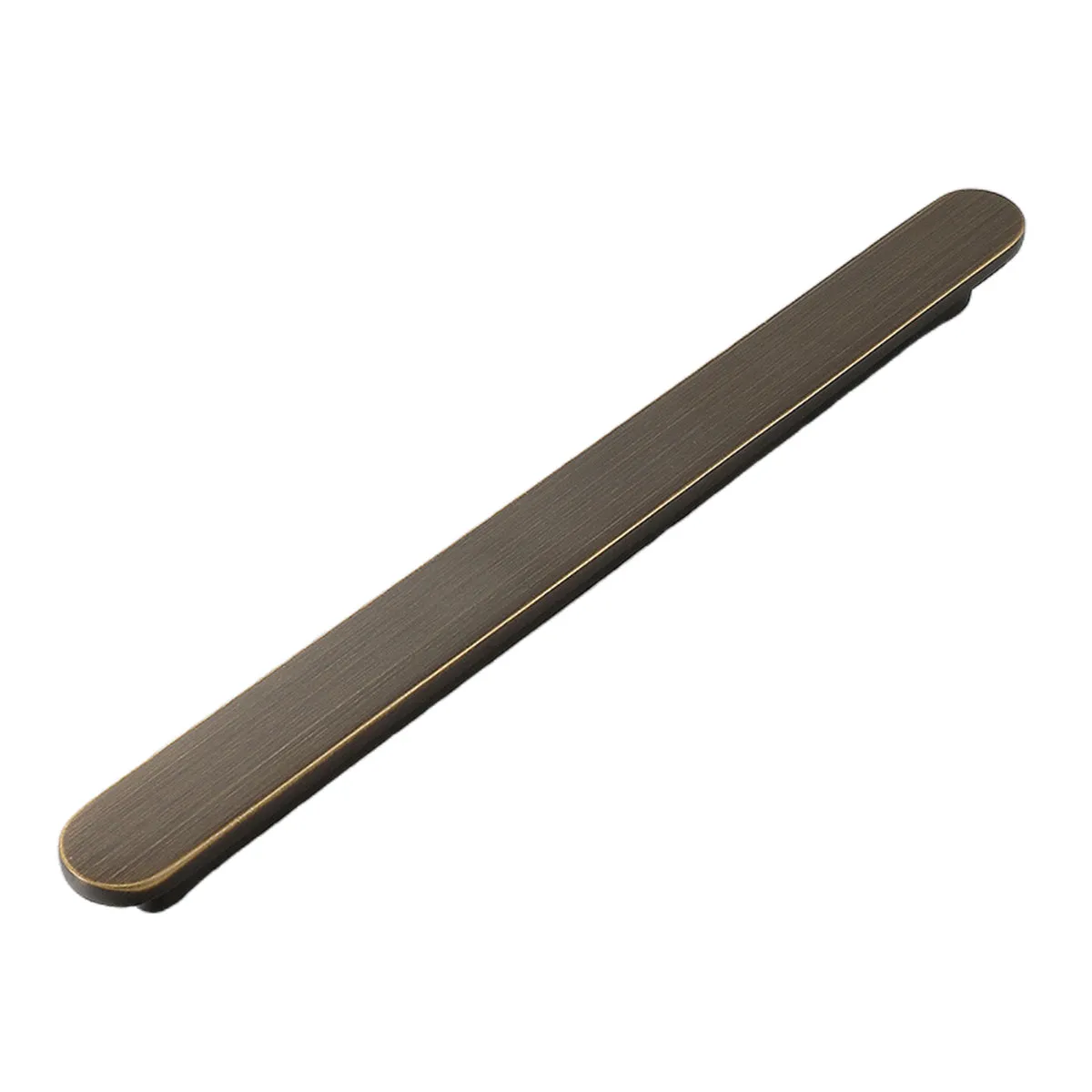 Brushed Brass Cabinet Handles | Slim Modern Drawer Pulls