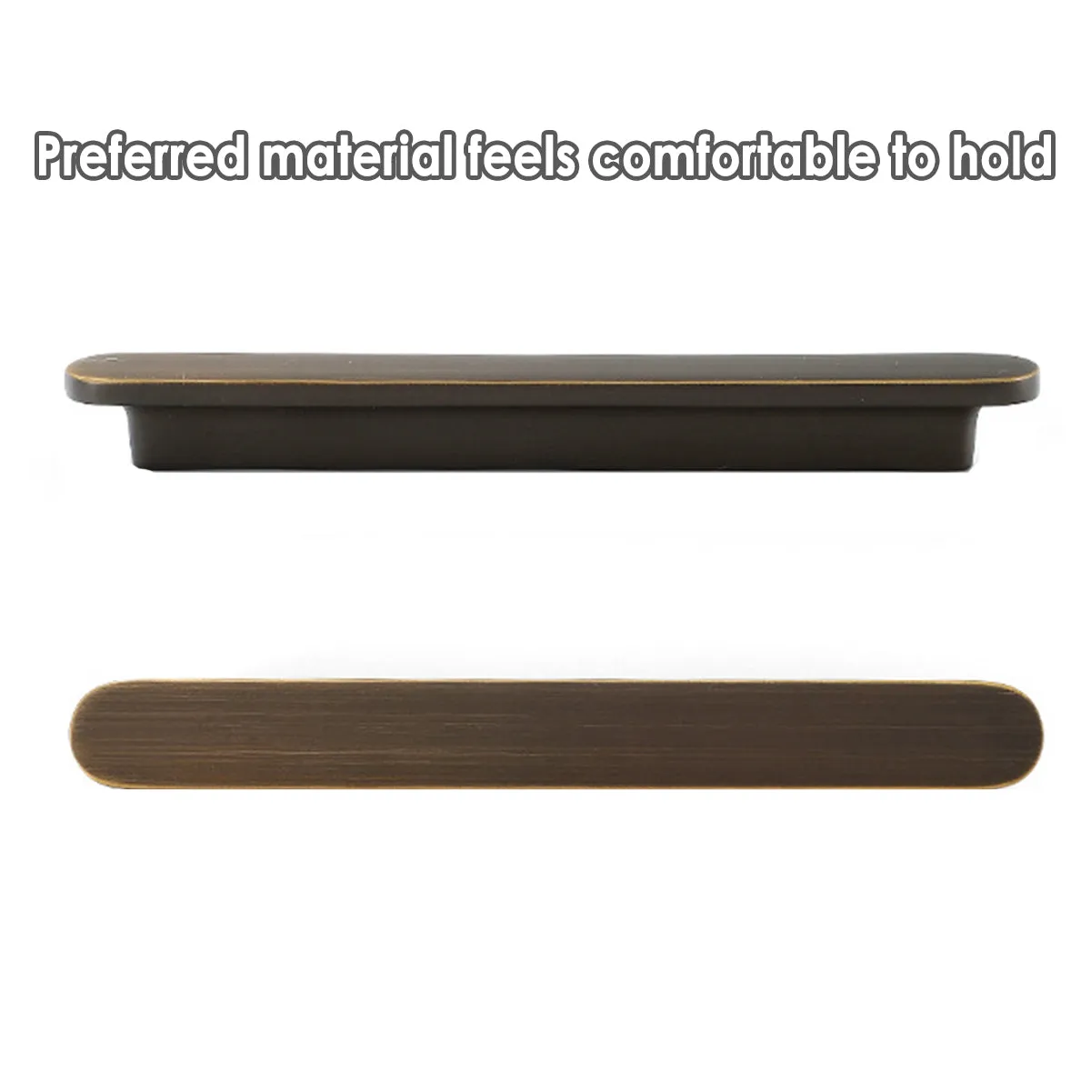 Brushed Brass Cabinet Handles | Slim Modern Drawer Pulls