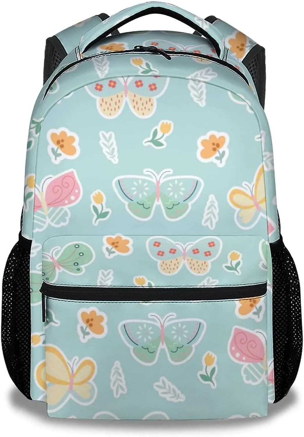 Butterfly Backpack for Girls - 16 Inch Aesthetic Backpack for School - Green, Large Capacity, Durable, Lightweight Bookbag for Kids Travel