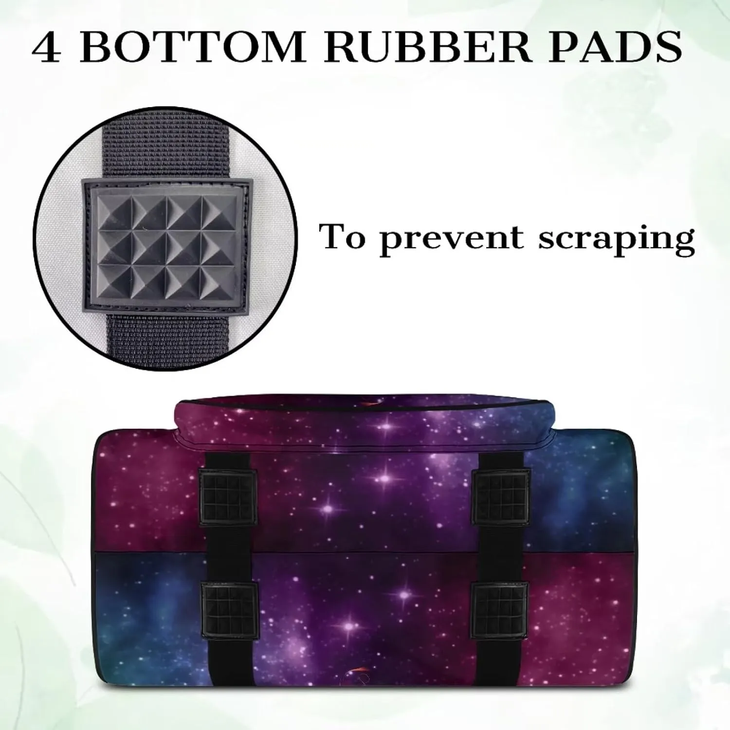 Butterfly Galaxy Sewing Machine Bag Protector Travel Bag Organizer, Sewing Machine Carrier with Pockets and Handles, Portable Sewing Case Fits for Most Standard Sewing Machines