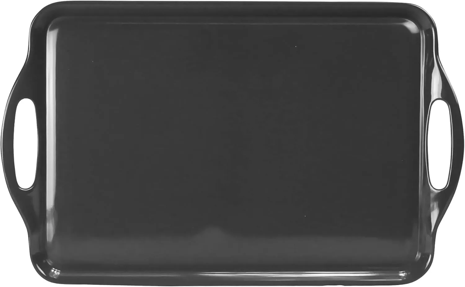 Calypso Basics by Reston Lloyd Melamine Rectangular Serving/Ottoman Tray With Handles