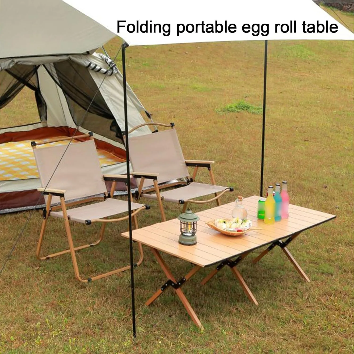 Camping Table Foldable, Portable Folding Table, Stall Camping Outdoor Supplies, With 3 Colours And 4 Sizes, Suitable For Dining, Camping, Picnic, Outdoor, Beach, Hiking, Fishing, Parks(Walnut,35.4*23.