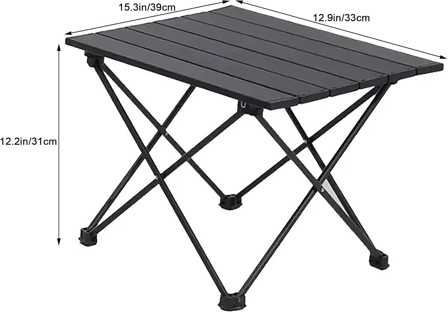 Camping Table, Folding Camping Table, Aluminum Camping Table, Portable Table, Suitable for Camping, Hiking Backpacking, Outdoor Picnic (Size : Small)