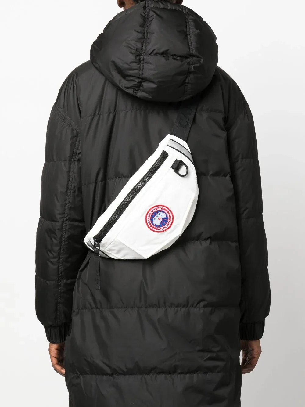 Canada Goose Logo Patch Belt Bag White