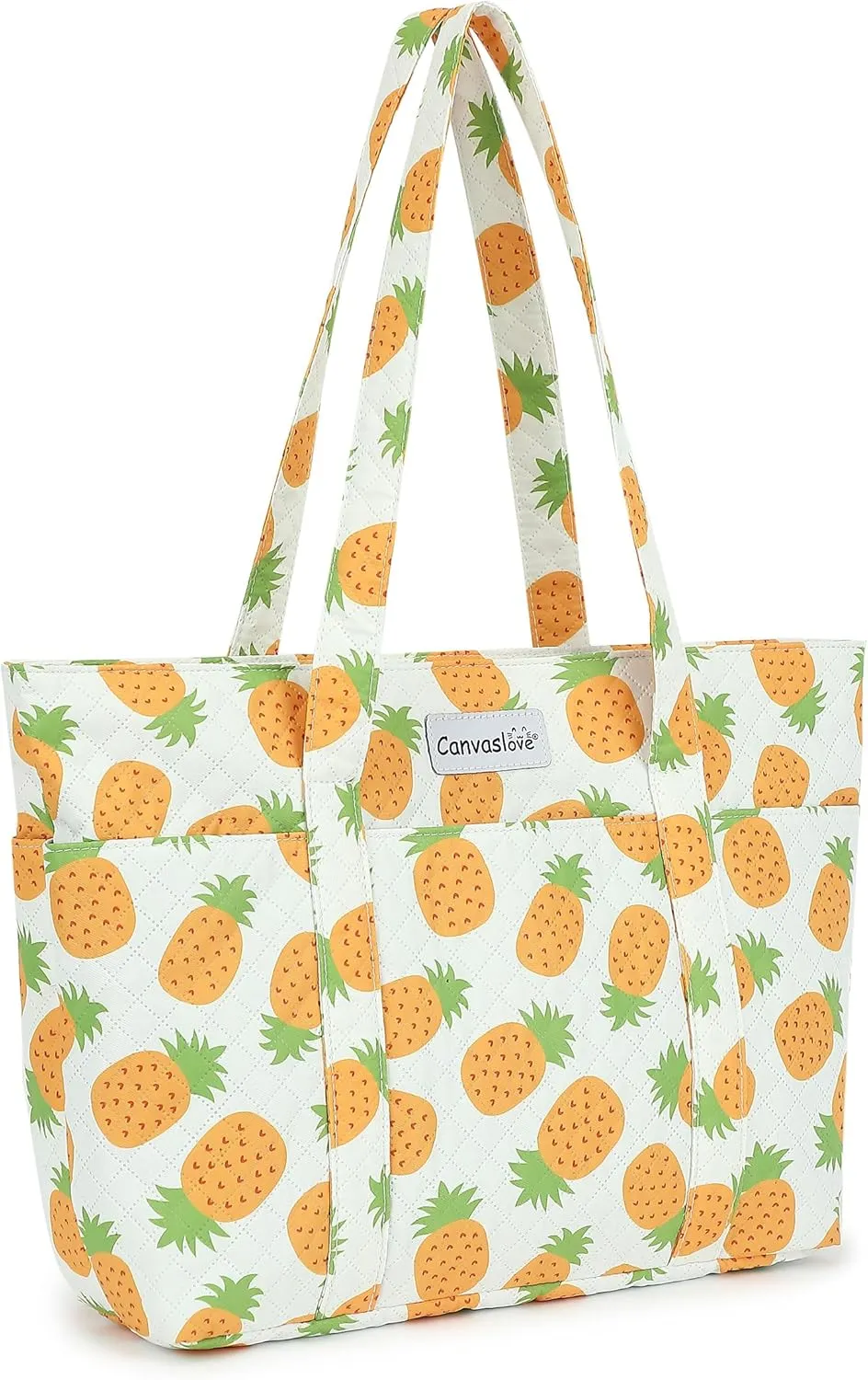 Canvaslove Women's Tote Bag With Laptop Compartment For Laptop Computer Up to 15.6 inch,Handbag for Shopping,Work and Travel