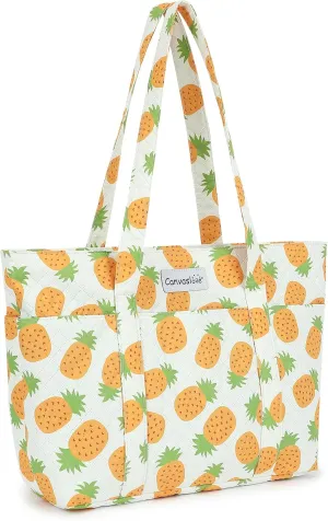 Canvaslove Women's Tote Bag With Laptop Compartment For Laptop Computer Up to 15.6 inch,Handbag for Shopping,Work and Travel
