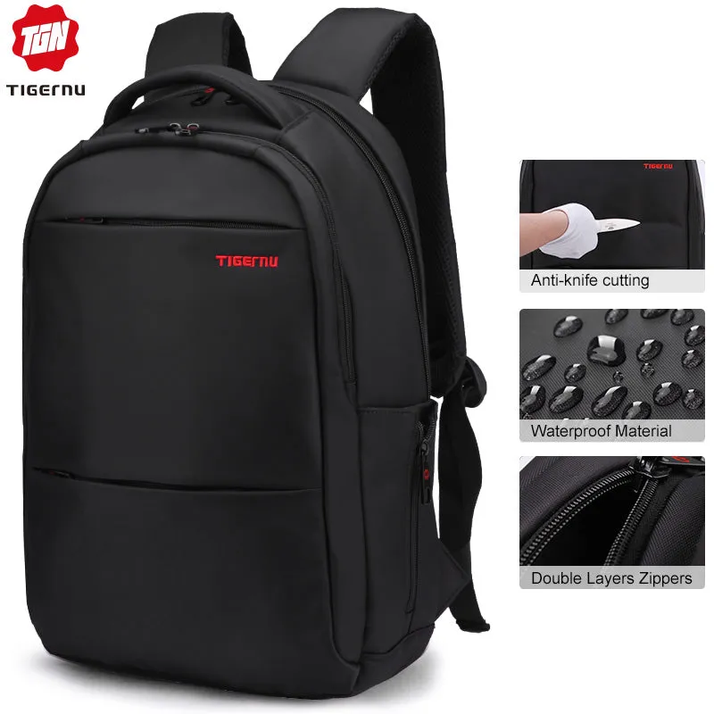 Capacity Female Backpack College inch Enormous discount inch 20L 17 Large Laptop 15.6 Mochila theft Backpacks Black Honest Bag15.6 Tigernu Women Anti Men