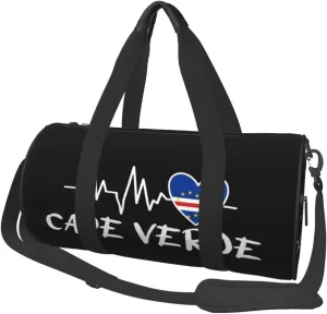 Cape Verde Heartbeat Duffel Bag Gym Bag Travel Sports Tote Large Foldable Beach Swim Yoga7