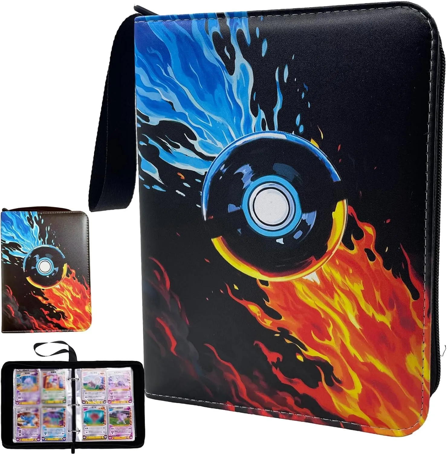 Card Collection Binder 4 Pocket 480 Pockets Trading Card Binder Hold the Trading Cards Card Storage Album for Collectible TCG and Sports Cards (P001)