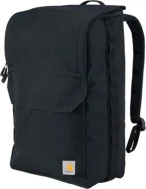 Carhartt 21L Top-Load Backpack, Durable Water Resistant Coated Canvas Base W/ 17" Laptop Sleeve, Black, One Size