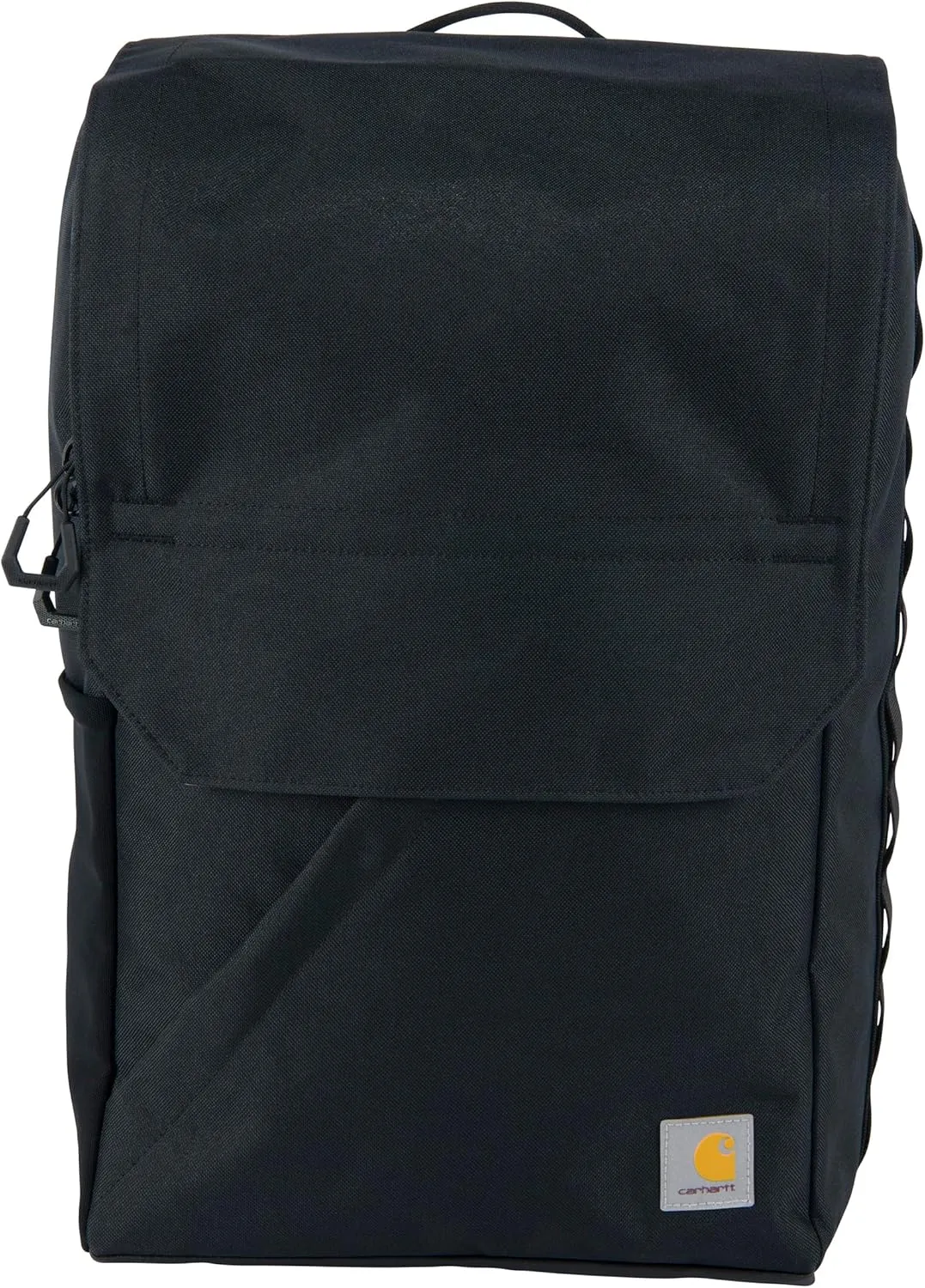 Carhartt 21L Top-Load Backpack, Durable Water Resistant Coated Canvas Base W/ 17" Laptop Sleeve, Black, One Size