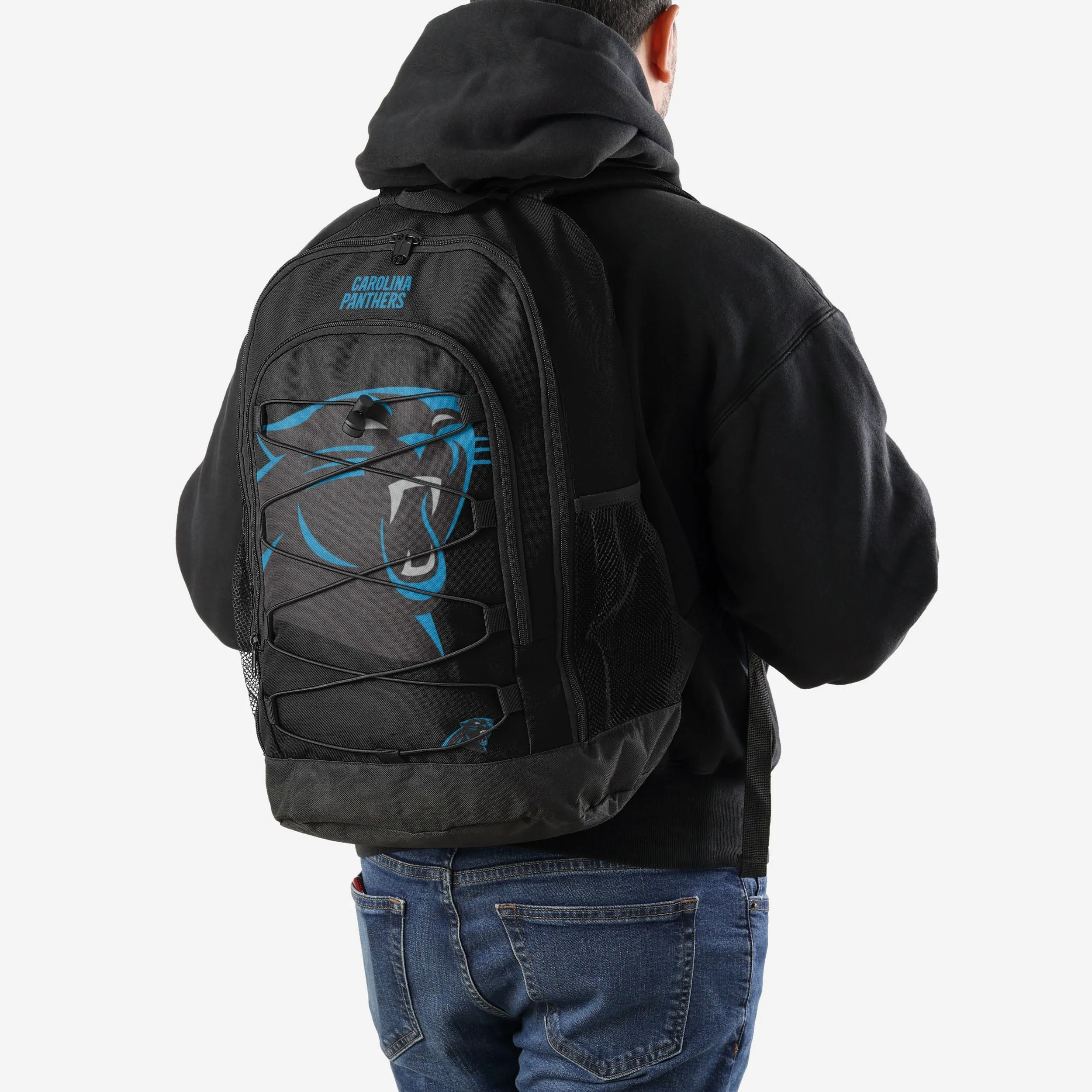 Carolina Panthers Big Logo Bungee Backpack