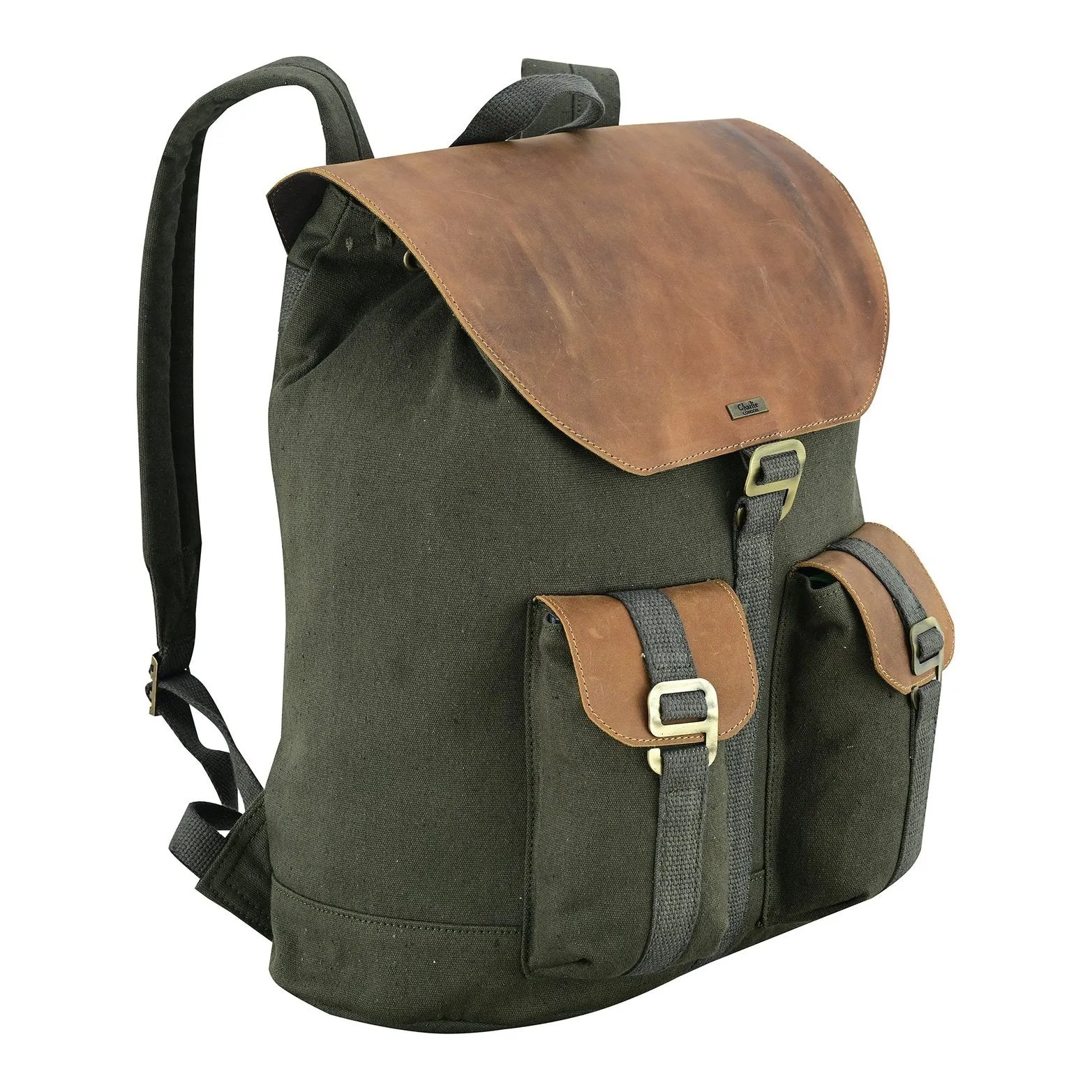 Charlie London Heritage Light Weight Casual DayPack, Laptop Backpack